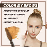 Etude Color My Brows eyebrow mascara applicator wand close up.