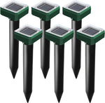 USKICH solar mole repellent spikes front view green garden tool