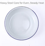 FAQQI enamel baking tray with included recipe card