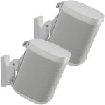 Sanus speaker wall mounts front view white pair