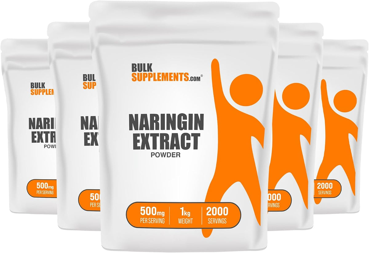 BulkSupplements naringin packaging highlighting zero fillers and additives