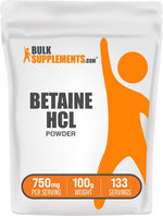 BulkSupplements.com Betaine HCl Powder - Betaine Hydrochloride Supplement, Digestive Support - Gluten Free, 750mg per Serving, 1kg (2.2 lbs) (Pack of 1) - Image 9