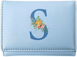 Rvelidode initial S PU leather trifold wallet front view