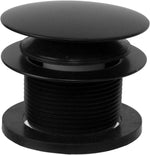 Westbrass D326H-62 22" 17 Ga. Brass Bath Waste& Overflow Assembly with Tip-Toe Drain Plug and Illusionary Faceplate, Matte Black - Image 10