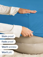CGK Unlimited twin fitted sheet elastic band all around edge