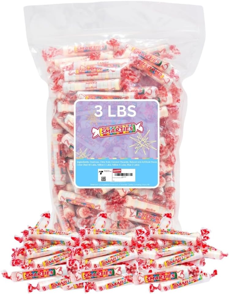 Smarties Candy Bulk Rolls Original Flavor, Gluten & Vegan Free, Classic Sweetness from Family Owned Company Since 1949, Peanut-Free & Dairy-Free, Perfect Halloween, 1 lb Bag - Image 9