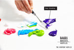 Liquitex Basics acrylic paint set artistic application sample