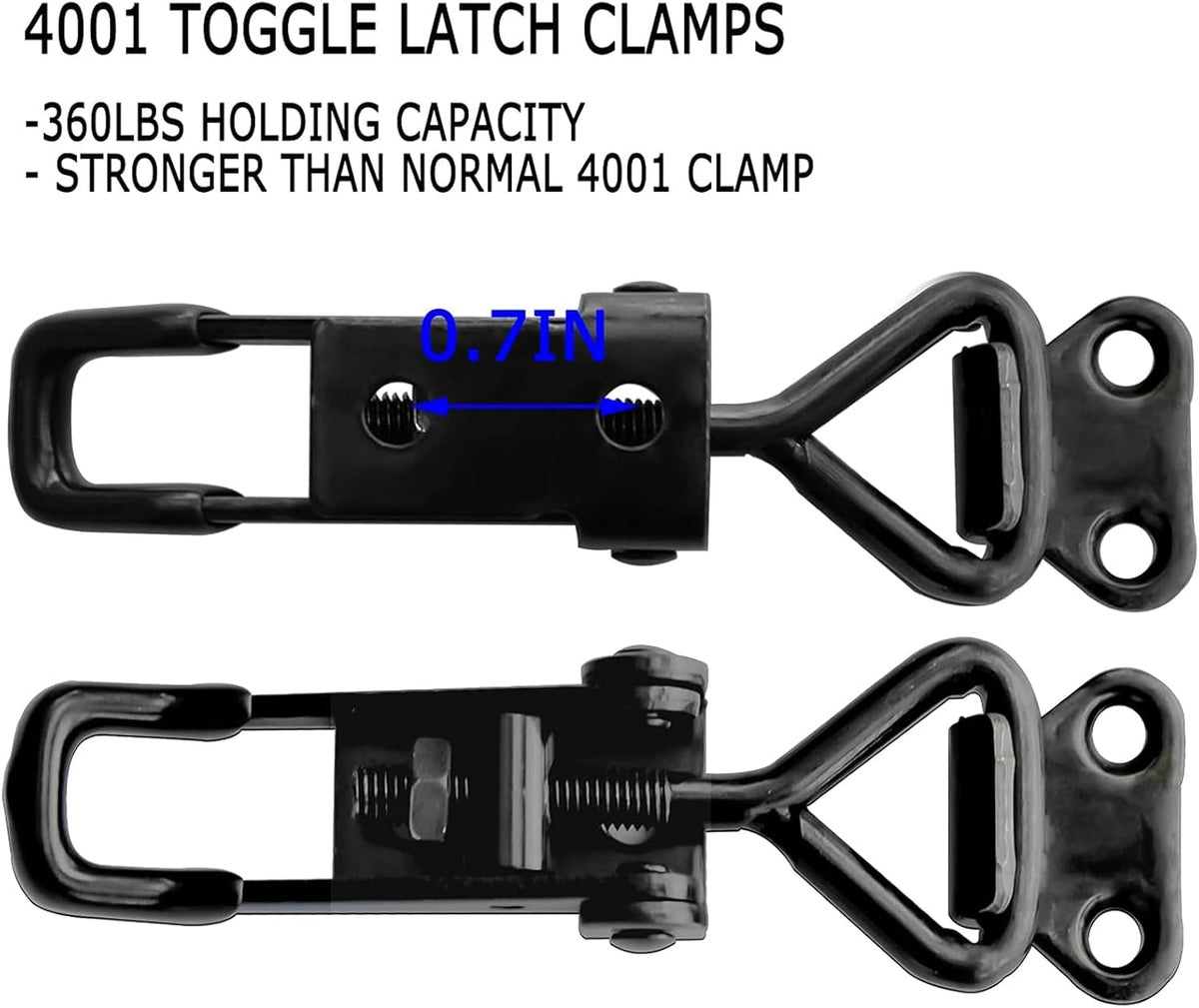 Evancent 360lbs capacity metal quick release latch handle
