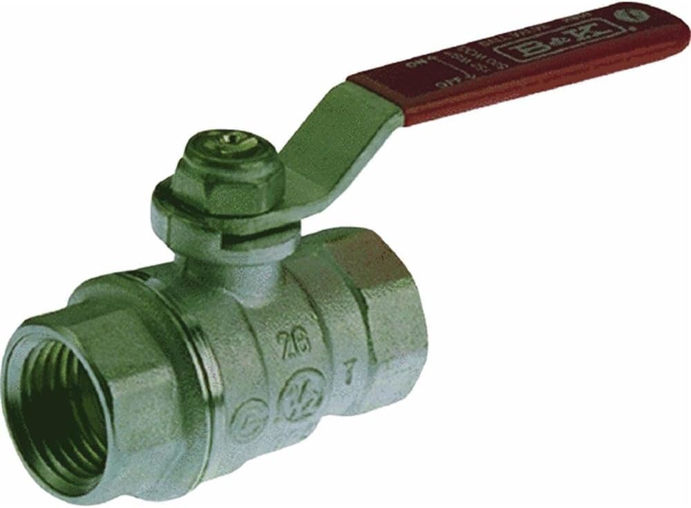 B & K ball valve front view industrial hardware