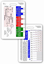 EKG Ruler Vertical Badge ID Card Pocket Reference Guide ECG - Image 1