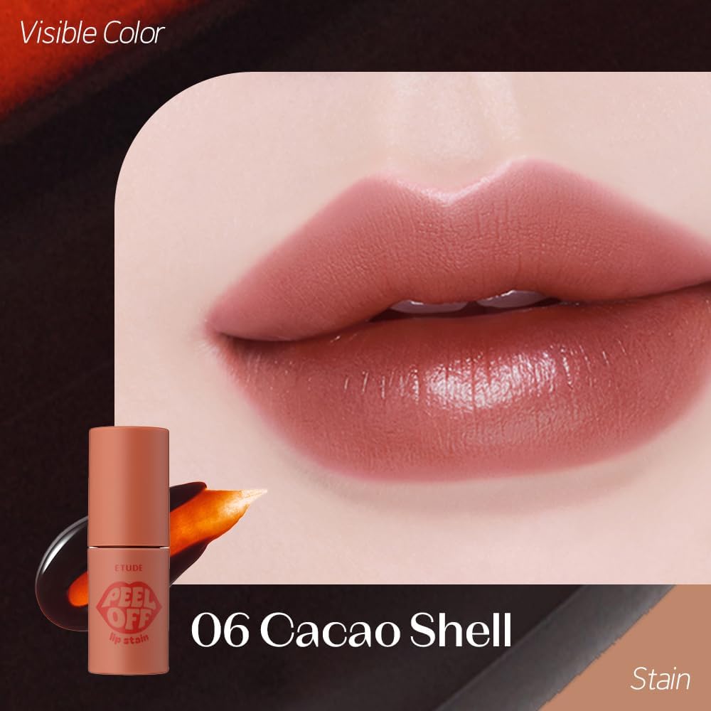 ETUDE Dear Darling long lasting hydrogel lip tint swatches on different skin tones.