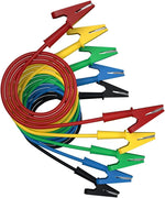 2pcs Alligator Clips Electrical Test Lead Dual Ended Crocodile Jumper Wire with Insulators Clips for Electrical Testing 100cm/3.3ft J.70036 - Image 9