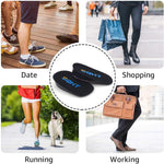 SQHT gel heel lifts top fabric detail