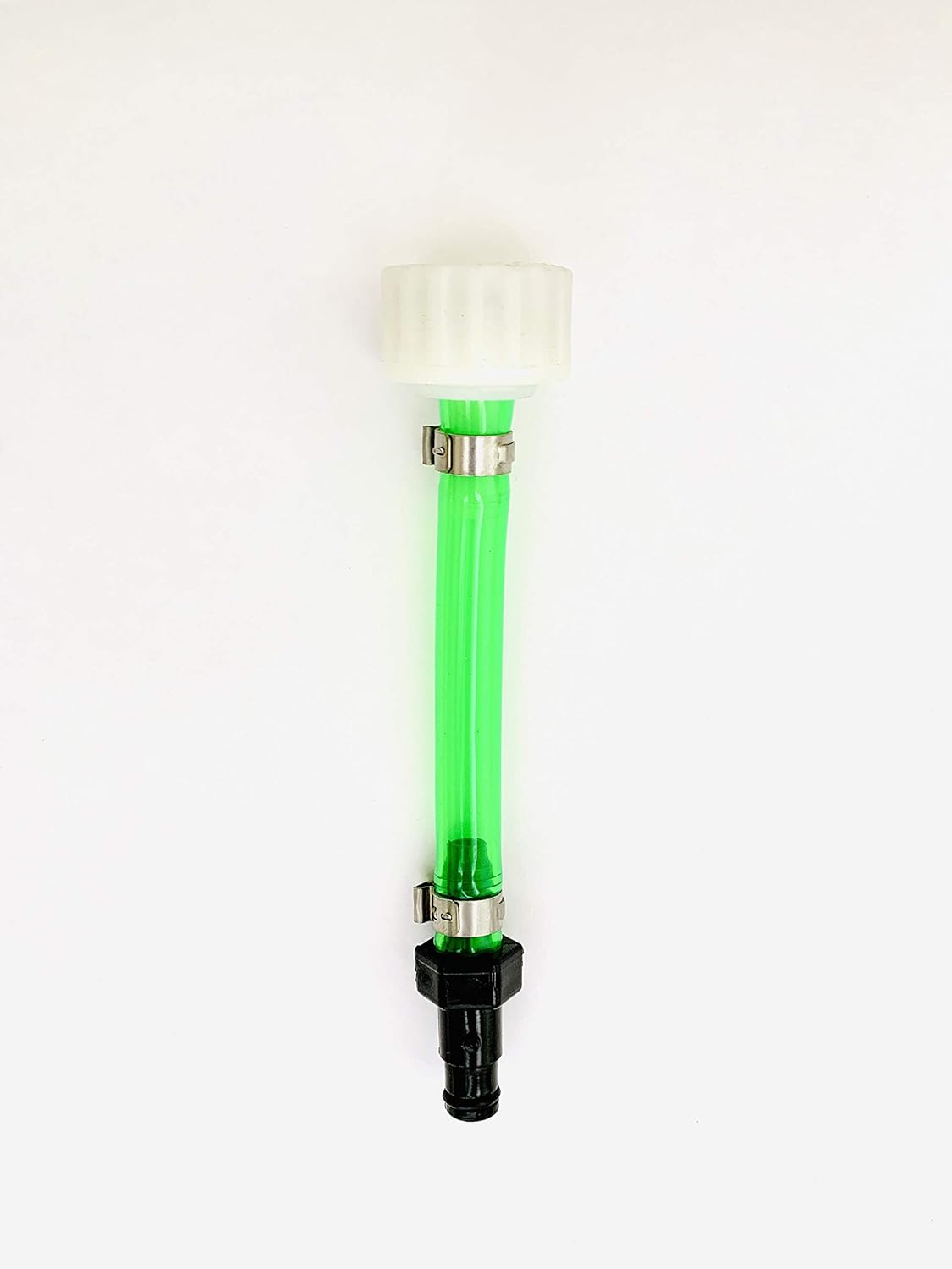 JLP Yamaha WaveRunner clear green engine flush kit front view showing hose and metal clamps