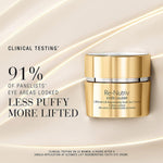 Luxury golden packaging of Estee Lauder eye cream