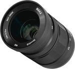 Meike 25mm f0.95 lens mounted on a Canon EF-M mirrorless camera body