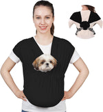 Secure safety hook mechanism inside pet sling pouch