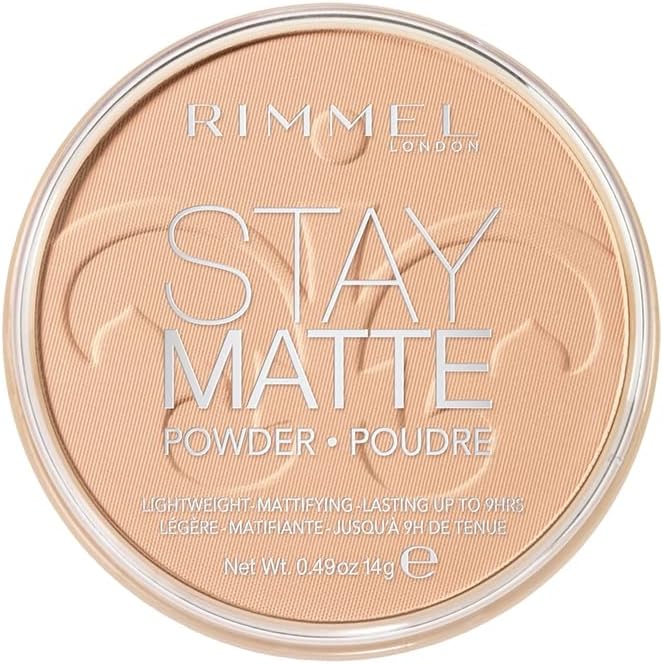 Rimmel London Stay Matte - 004 Sandstorm - Pressed Powder, Lightweight, High Coverage, Shine Control, 0.49oz - Image 1