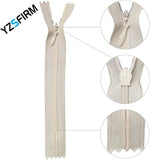YZSFIRM beige coil zippers bulk pack