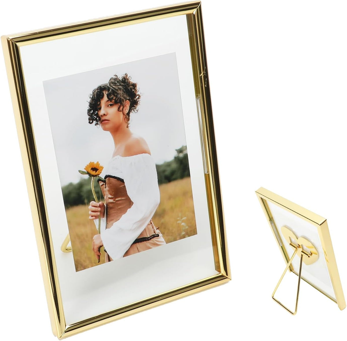 Rose Gold Floating Frame, 5"x7", Set of 2 with Heart, For Picture 4x6,3x5, 2x3, Classy For Anniversary, Birthday or Wedding - Image 12