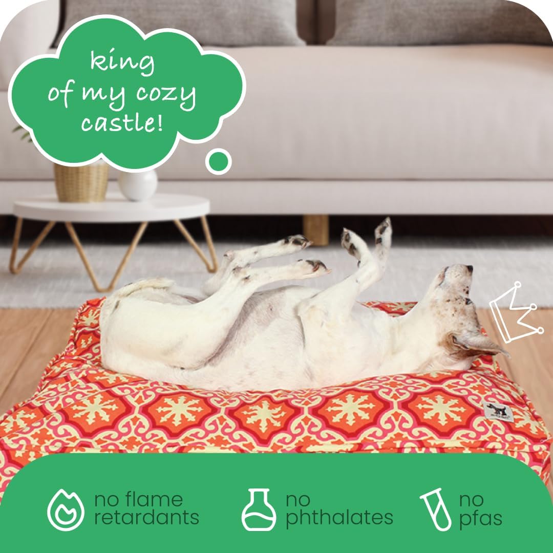 Molly Mutt sustainable dog bed cover lifestyle angle