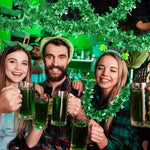 Regteb traditional Irish theme party supplies showing the complete fifty foot packaging layout of the clover garland.
