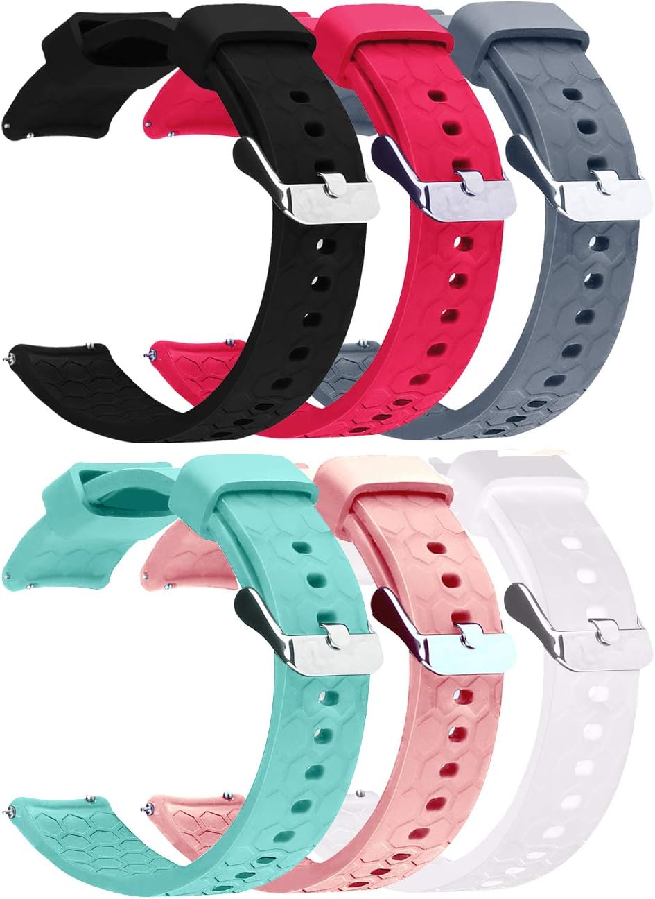 Close-up view of the breathable hexagonal honeycomb pattern on the silicone band