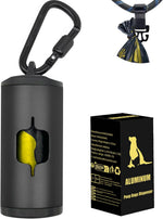 Metal Dog Poop Bag Holder 2-Pack w/Leash Clip|Durable Scratch-Resistant Aluminum|30 Bags+6 AccessoriesBlack - Image 15