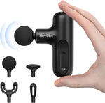 HEYCHY Super Mini Massage Gun front view in black showing compact design