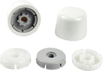 Plumb Pak universal round toilet push on bolt caps front view accessories