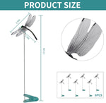 Pack of six imported sntxmy realistic dragonfly clips for natural outdoor bug protection