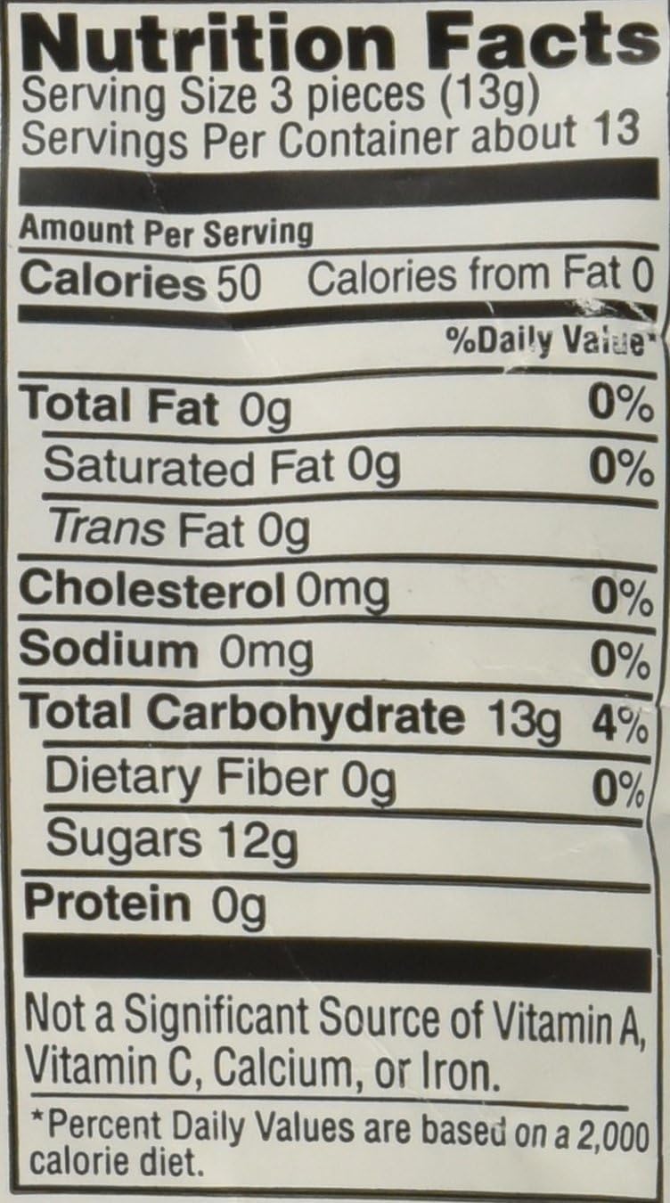 Authentic USA imported Claeys herbal candy label