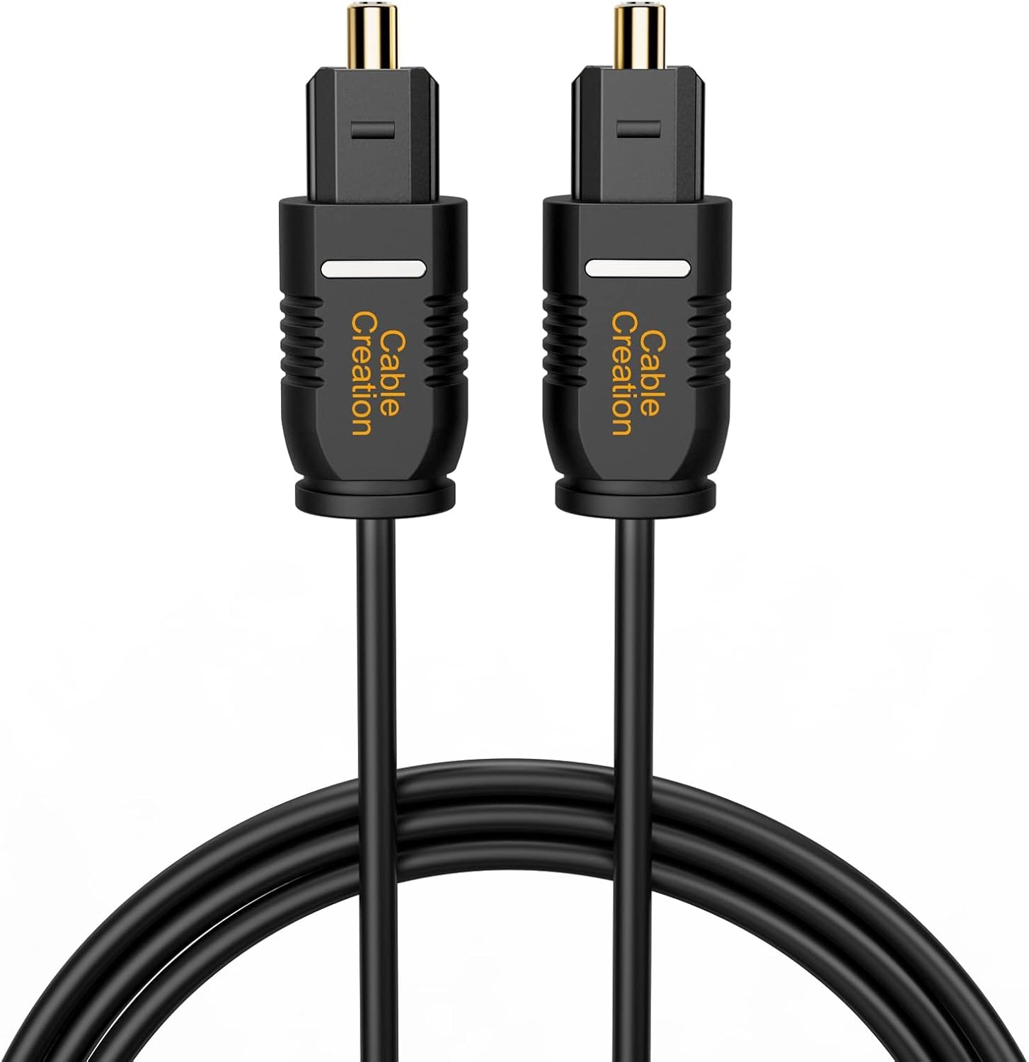 CableCreation 15FT optical digital audio cable front view.