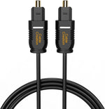 CableCreation 15FT optical digital audio cable front view.