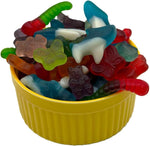 Resealable bulk packaging of Sunny Island assorted shape chewy candies sourced from the USA