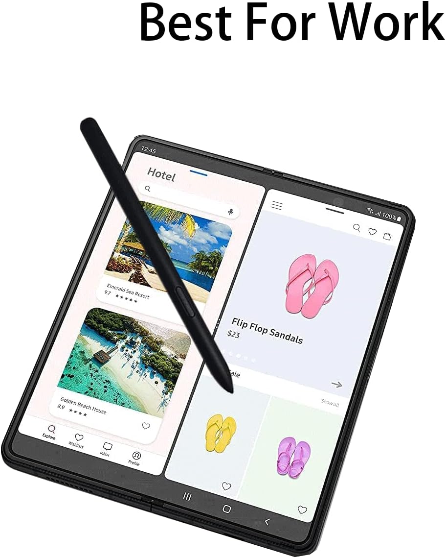 Close-up view of the slim 1.5mm pressure-sensitive tip on the stylus.