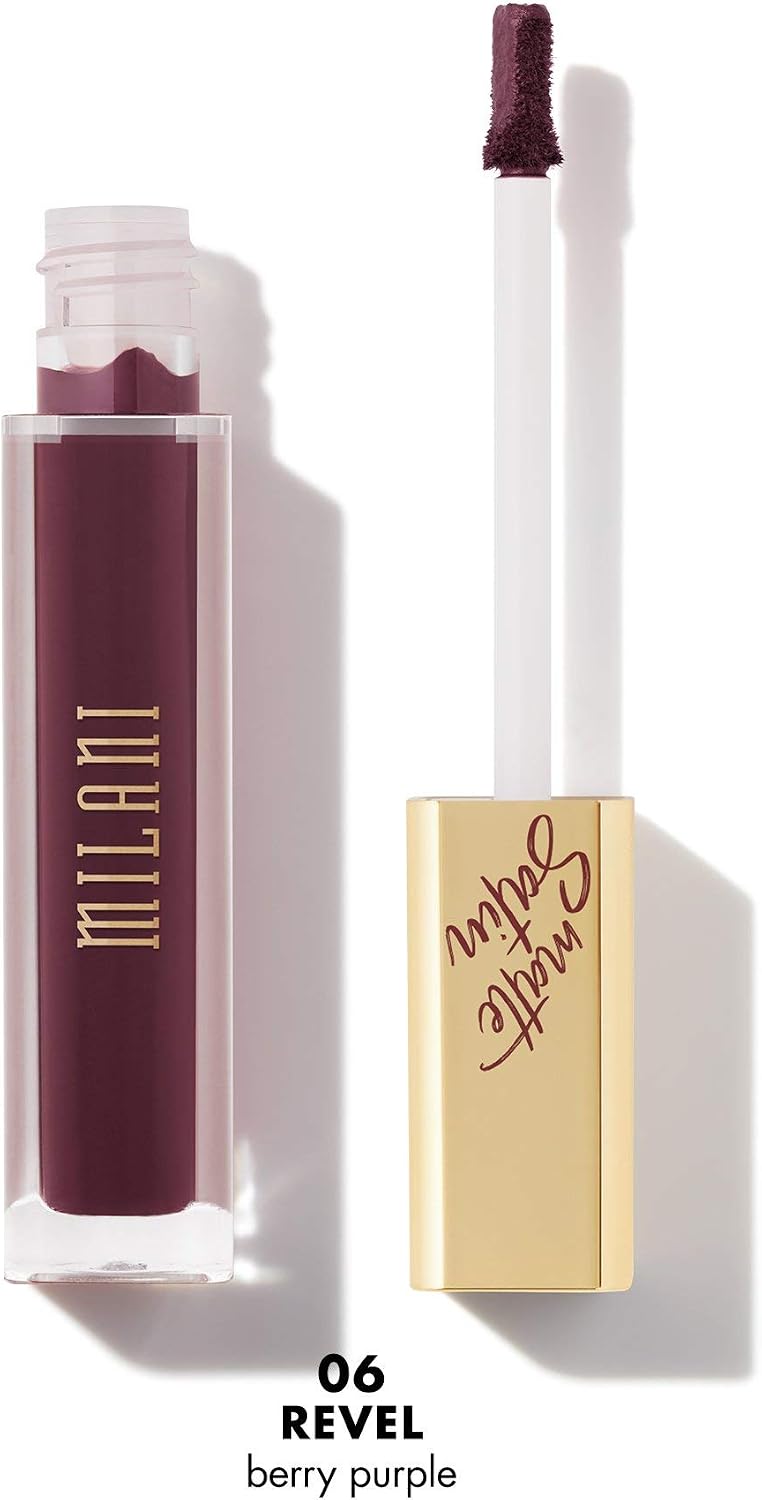 Milani Amore Satin Matte Lip Creme Revel USA imported cosmetics packaging