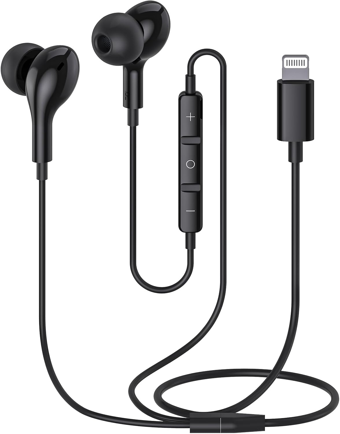 Guguearth lightning wired earbuds front view