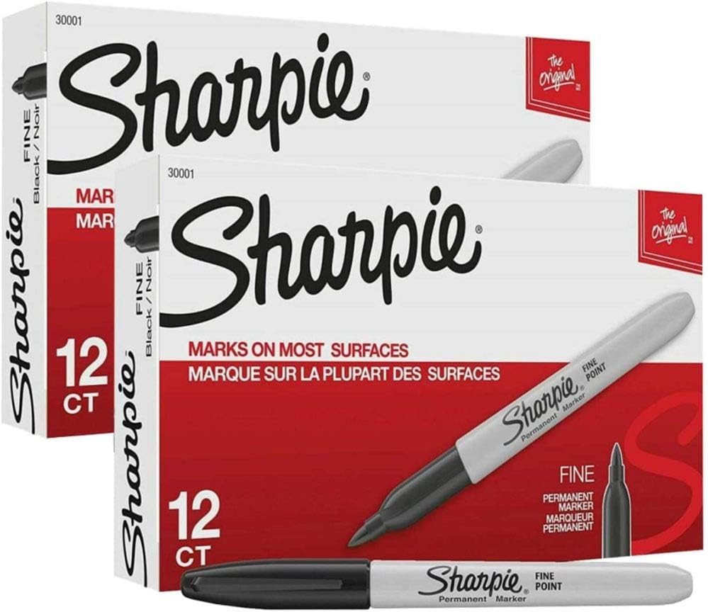 Sharpie permanent markers front view packaging