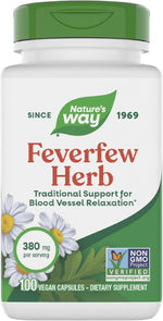 Nature's Way Feverfew Herb, 380 mg per Serving, Vegan, 180 Count | Traditional Support for Blood Vessel Relaxation*; Non-GMO Project Verified, Vegan Herbal Supplement - Image 11