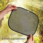 Harrier Hardware static cling sunshield dimensions twenty two by fourteen inches coverage