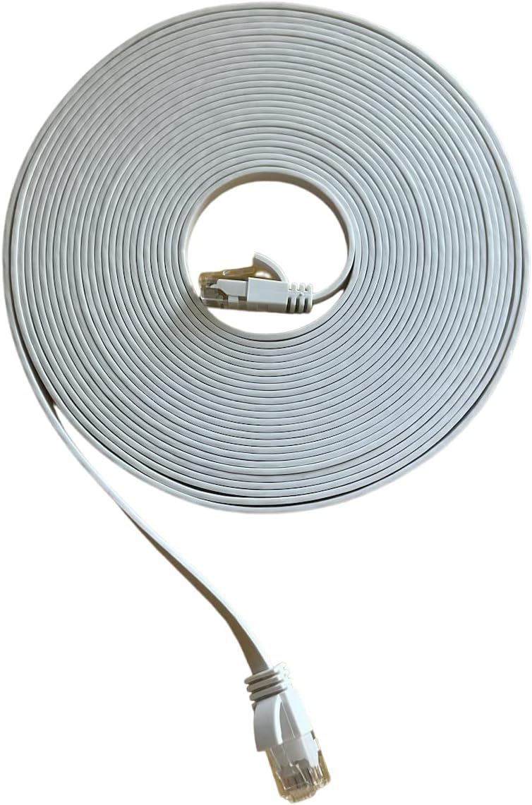On-Q Legrand Flat Cat 6 Networking Cable front view high speed patch cord