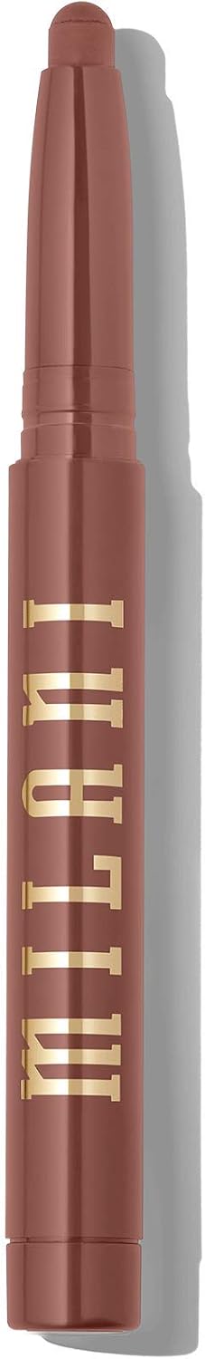 Milani cream to matte lip crayon packaging showing bold dark brown casing