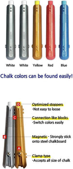 Mungyo pastel holder set displayed alongside chalk sticks highlighting the pocket clip