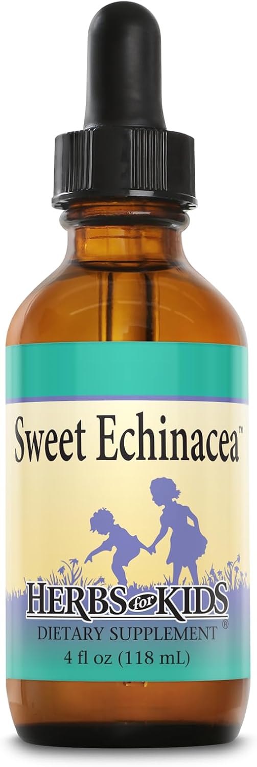 Herbs For Kids Sweet Echinacea packaging box and bottle layout