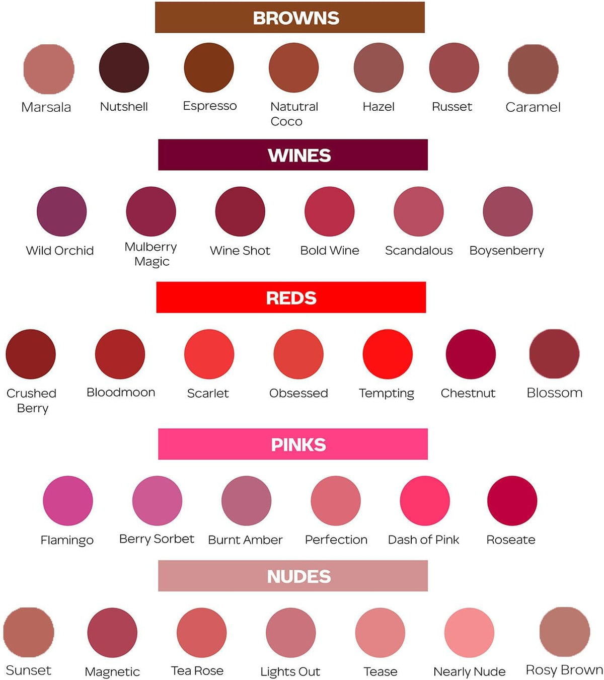 FacesCanada imported matte lipstick complete set view