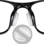 SURMAP Eyeglass Nose Pads front view clear 10 pair pack for plastic frames