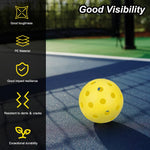 OMYOPY regulation size outdoor pickleball ball close up