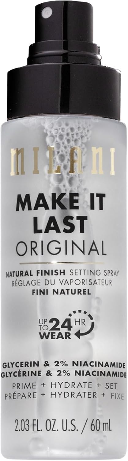 Milani Setting Spray + Primer, Make It Last Matte- Oil Absorbing Charcoal Formula to Control Shine, Matte Finish Setting Spray for Makeup and Primer for Oily Skin, Prime +Correct + Set, 2.03 Fl. Oz - Image 11