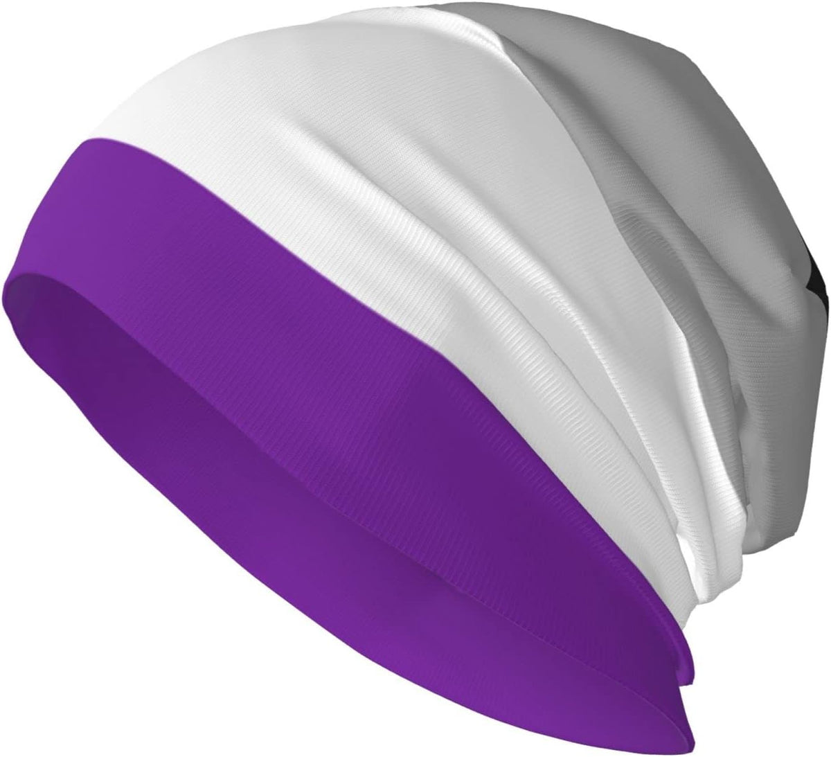 Qauirfe asexual pride beanie front view